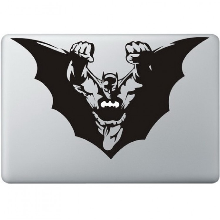 Batman fliegt Macbook Aufkleber Schwarz MacBook Aufkleber
